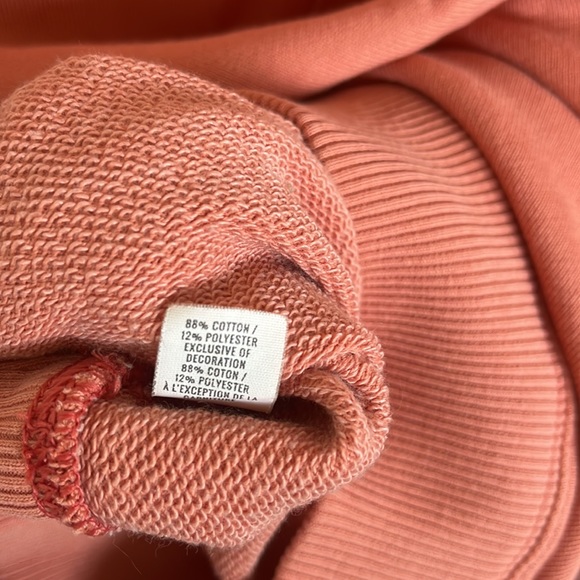 Aerie Oversized Peach Crew Neck - Picture 4 of 4